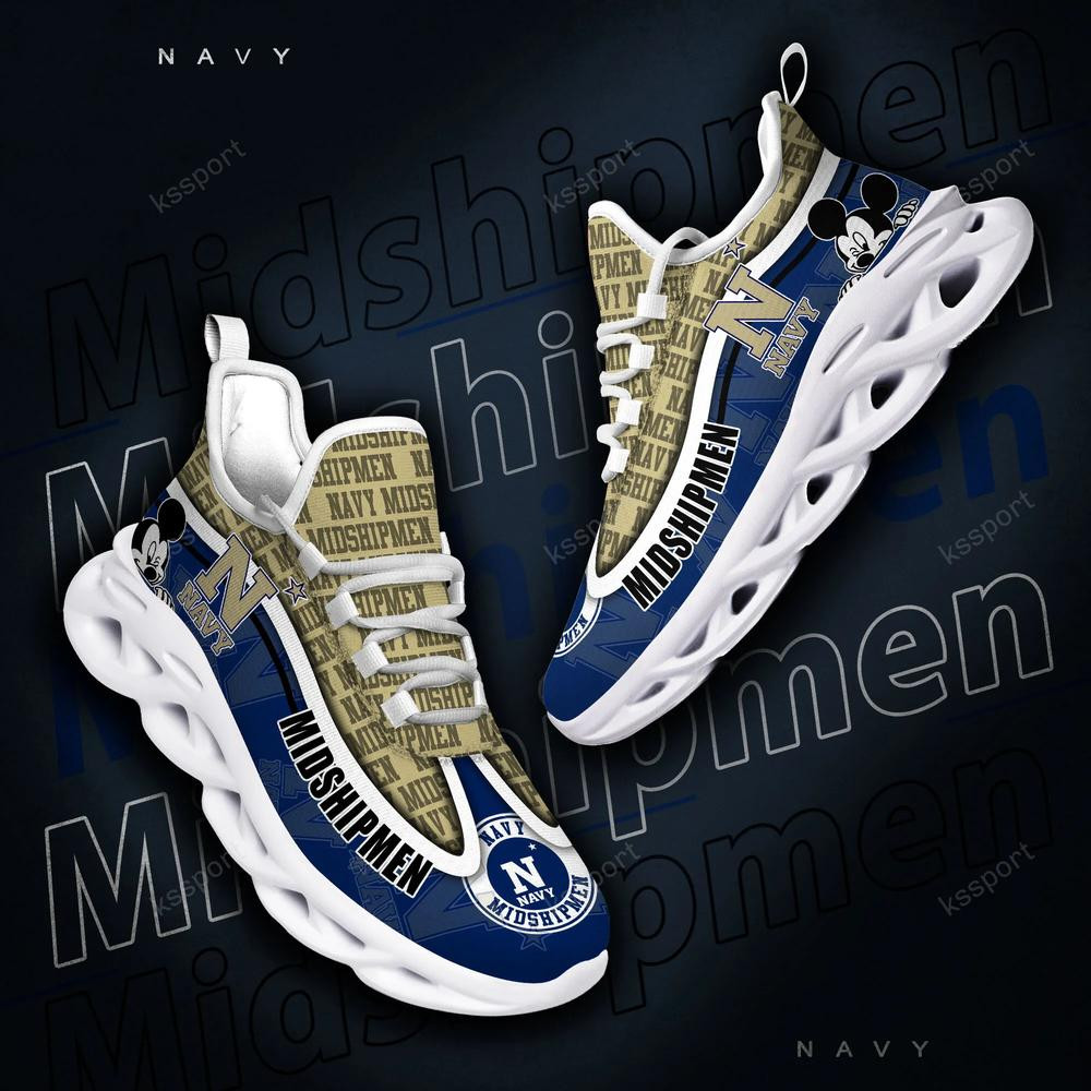 Navy Midshipmen Max Soul Clunky Sneakers - Famjoys Navy Midshipmen Max Soul Clunky Sneakers - Famjoys
