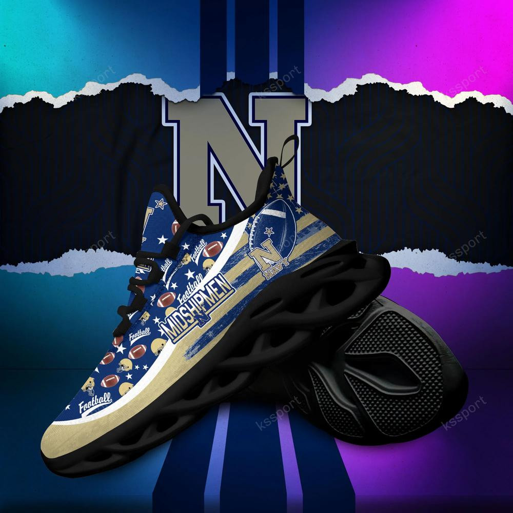 Navy Midshipmen Max Soul Clunky Sneakers - Famjoys Navy Midshipmen Max Soul Clunky Sneakers - Famjoys