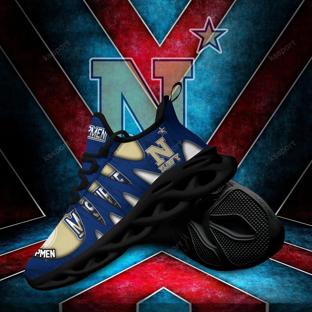 Navy Midshipmen Max Soul Shoes, Running Sneakers - Famjoys Navy Midshipmen Max Soul Shoes, Running Sneakers - Famjoys