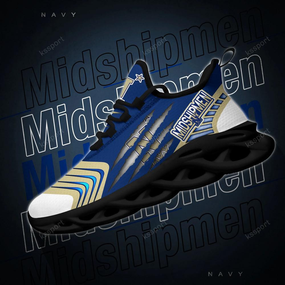 Navy Midshipmen Max Soul Sneakers Chunky - Famjoys Navy Midshipmen Max Soul Sneakers Chunky - Famjoys