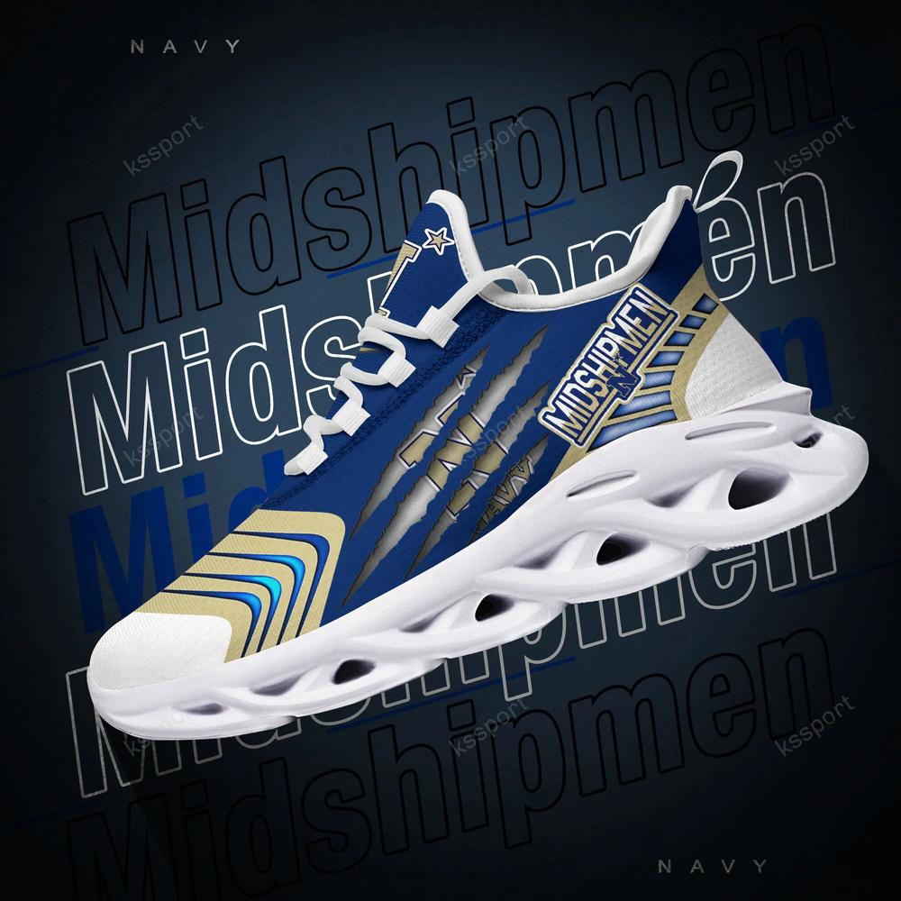 Navy Midshipmen Max Soul Sneakers Chunky - Famjoys Navy Midshipmen Max Soul Sneakers Chunky - Famjoys