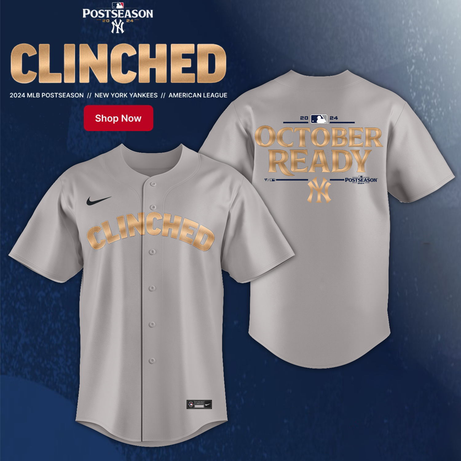 Navy Postseason Locker Room T-Shirt - Famjoys Navy Postseason Locker Room T-Shirt - Famjoys