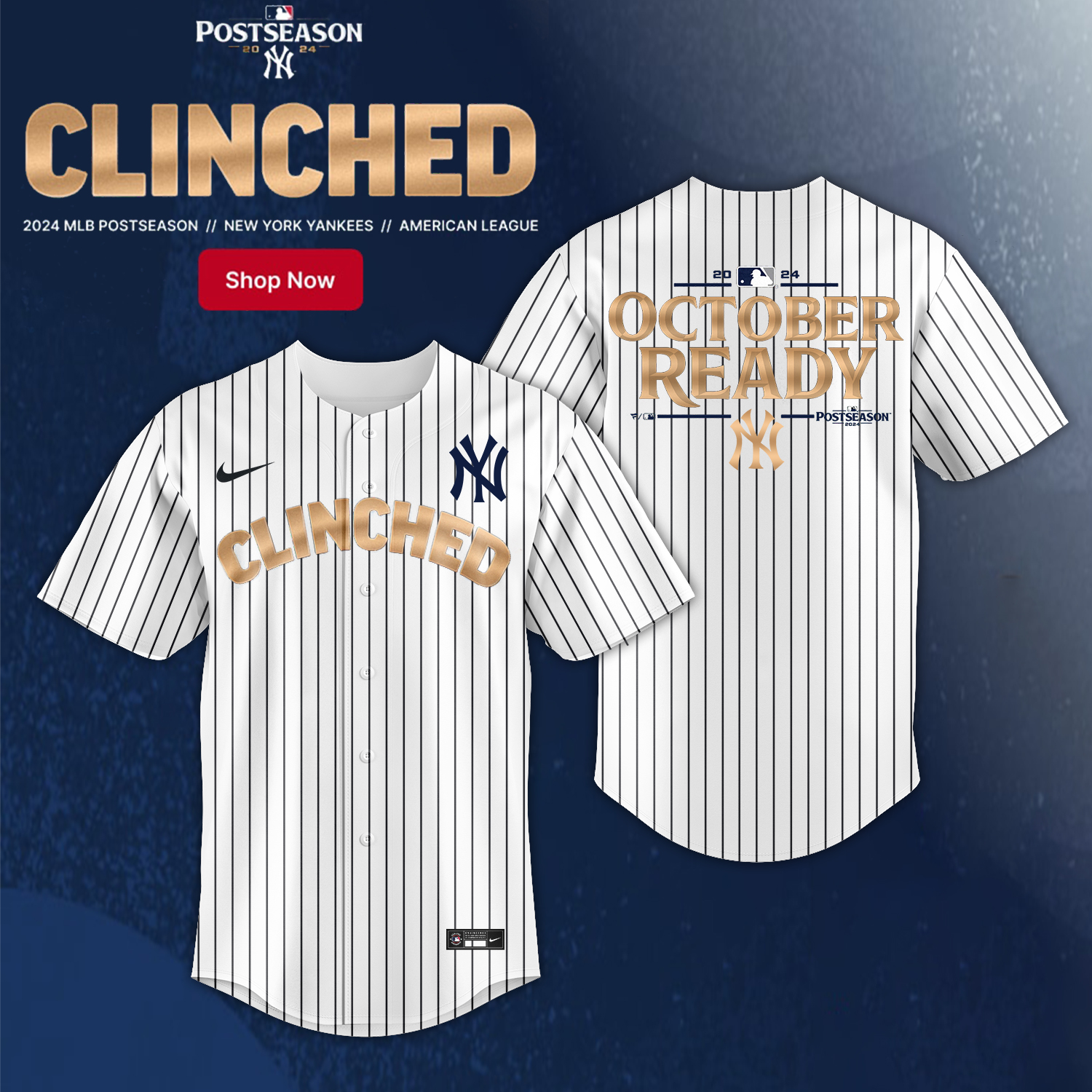 Navy Postseason Locker Room T-Shirt - Famjoys Navy Postseason Locker Room T-Shirt - Famjoys