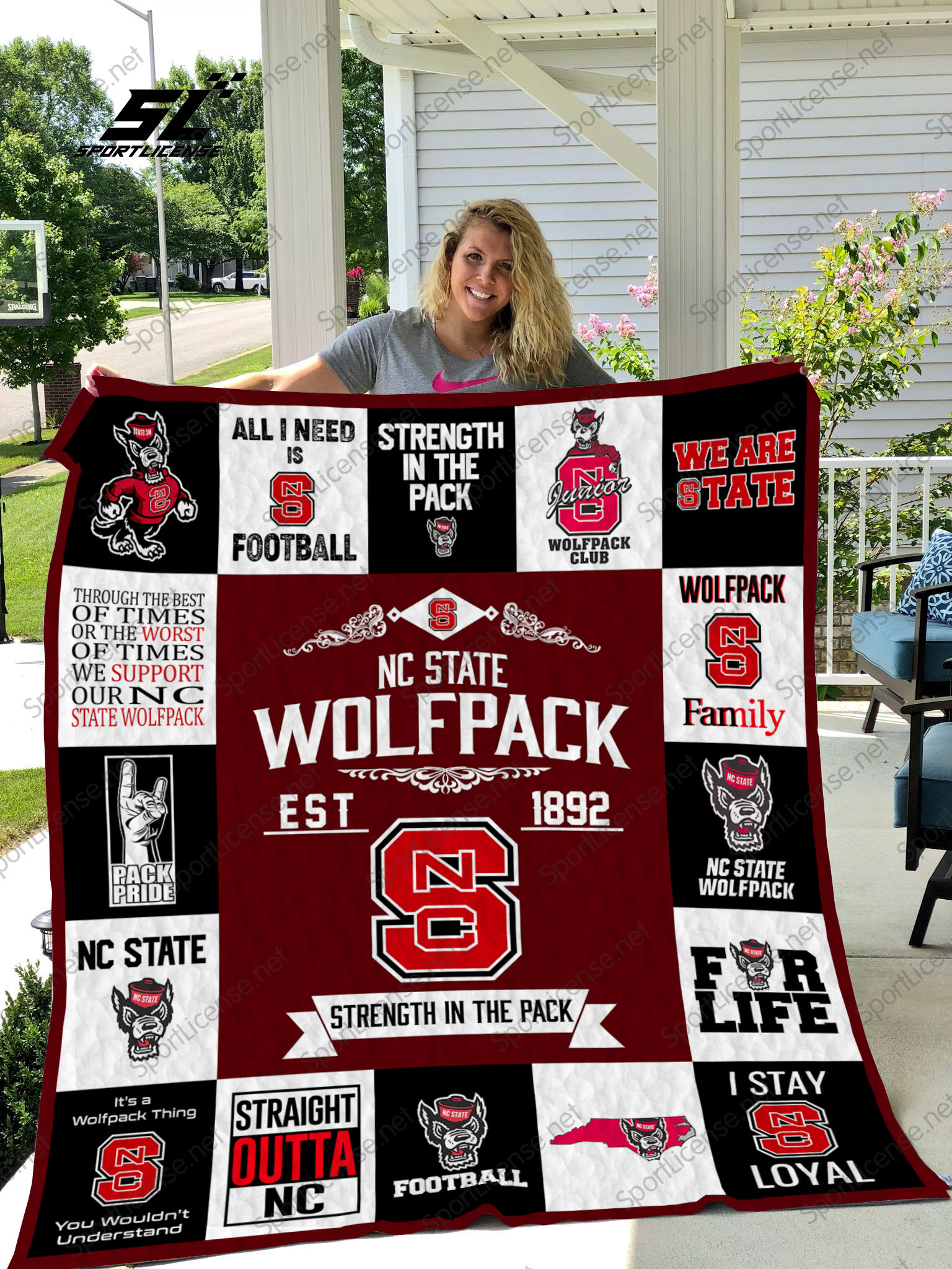 Nc State Wolfpack Quilt Blanket 01 - Famjoys Nc State Wolfpack Quilt Blanket 01 - Famjoys