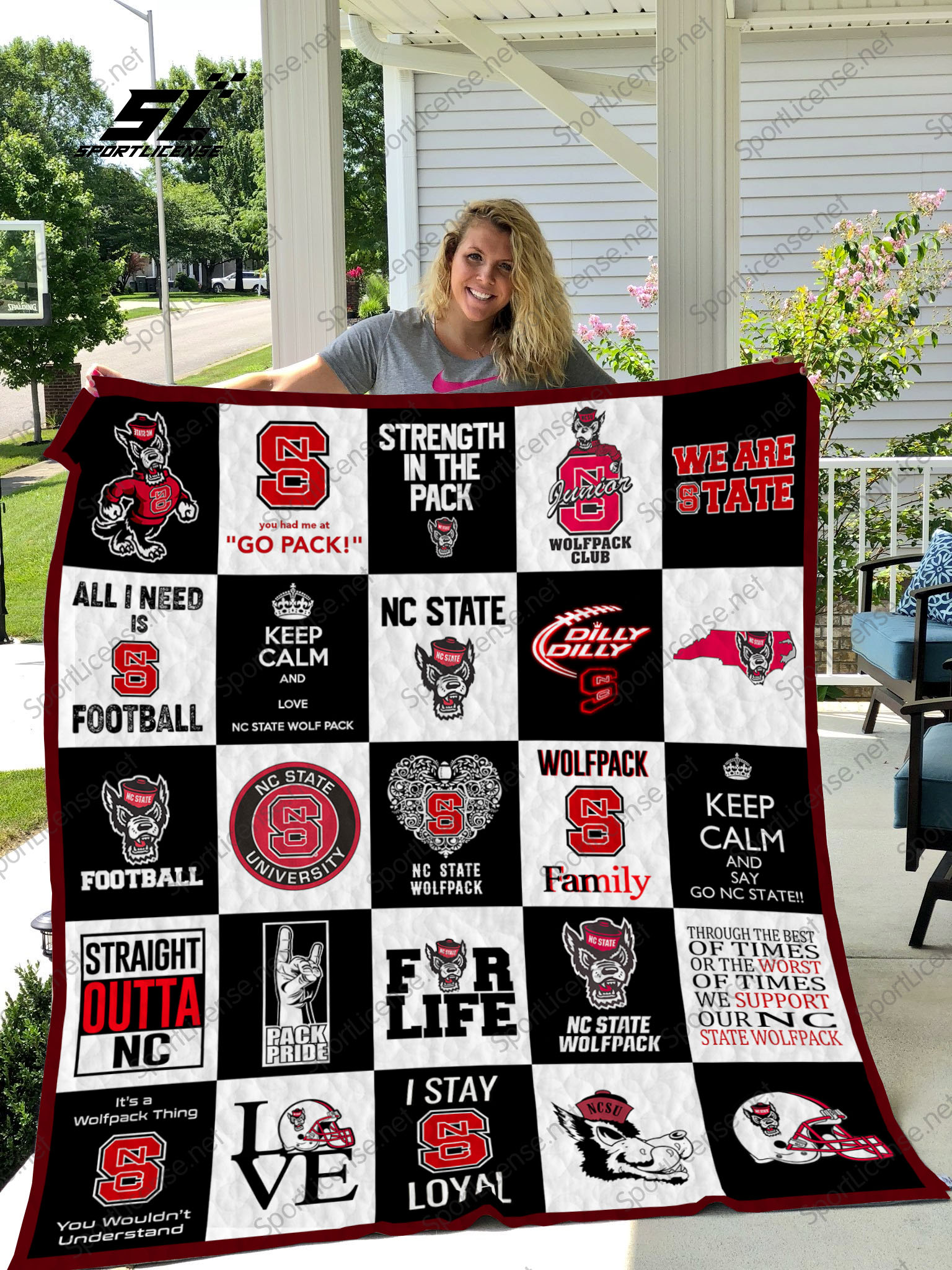 Nc State Wolfpack Quilt Blanket 02 - Famjoys Nc State Wolfpack Quilt Blanket 02 - Famjoys