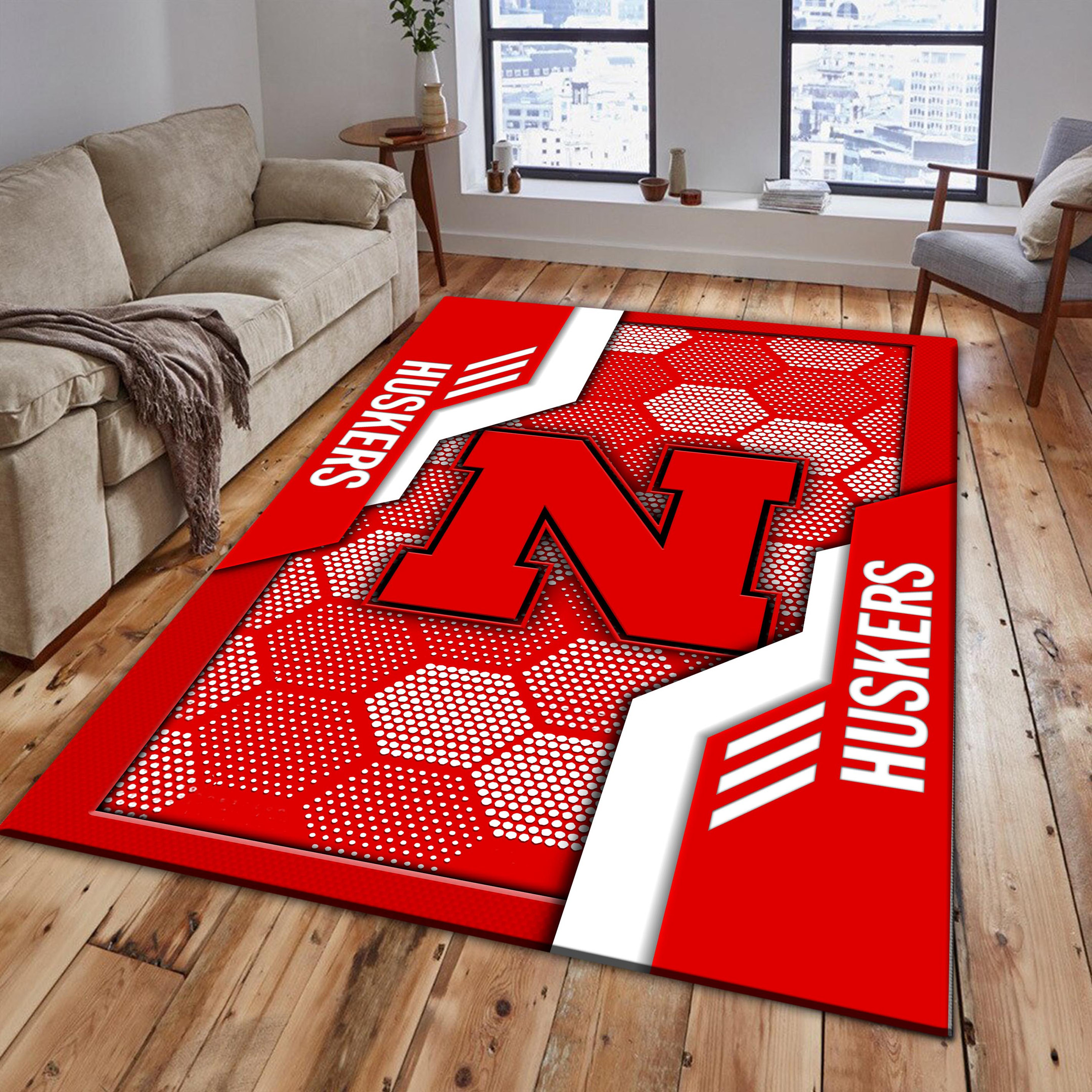 Nebraska Cornhuskers Area Rugs 3745