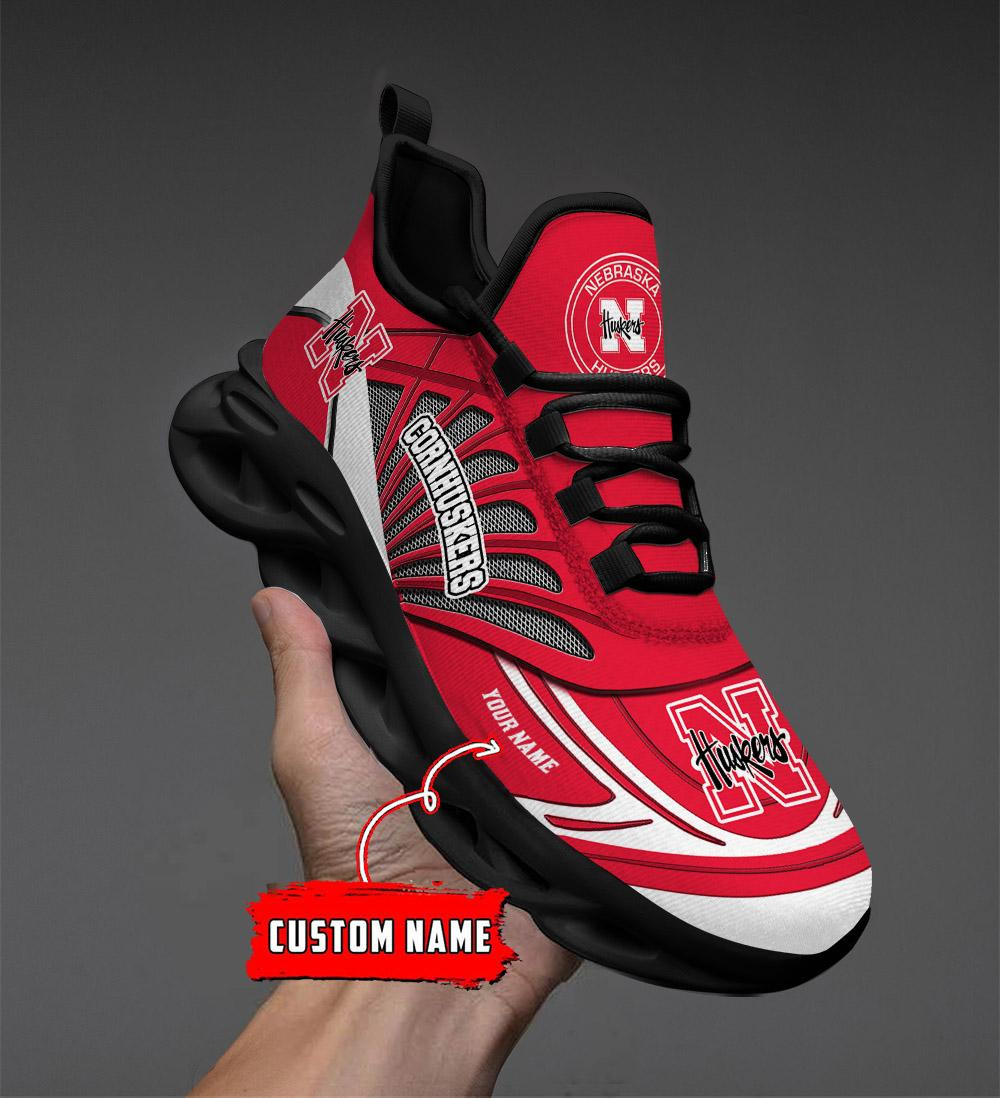 Nebraska Cornhuskers Custom Name Max Soul Shoes - Famjoys Nebraska Cornhuskers Custom Name Max Soul Shoes - Famjoys