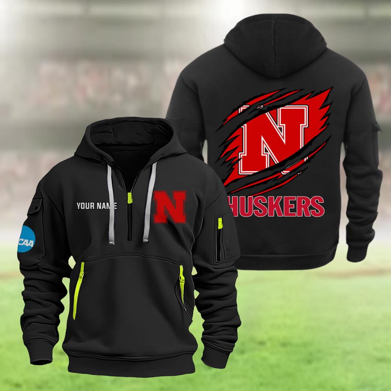 Nebraska Cornhuskers Heavy Hoodie - Famjoys Nebraska Cornhuskers Heavy Hoodie - Famjoys