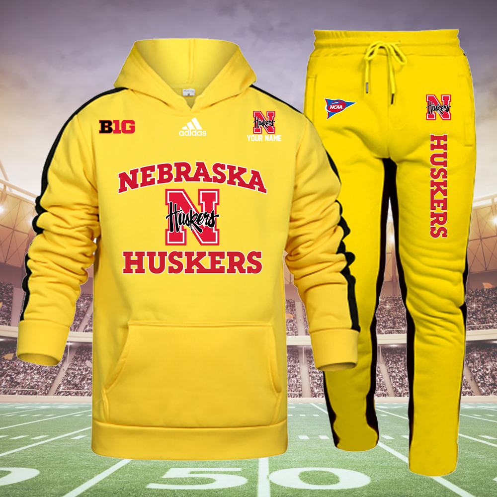 Nebraska Cornhuskers HUSKERs Hoodie Set - Famjoys Nebraska Cornhuskers HUSKERs Hoodie Set - Famjoys