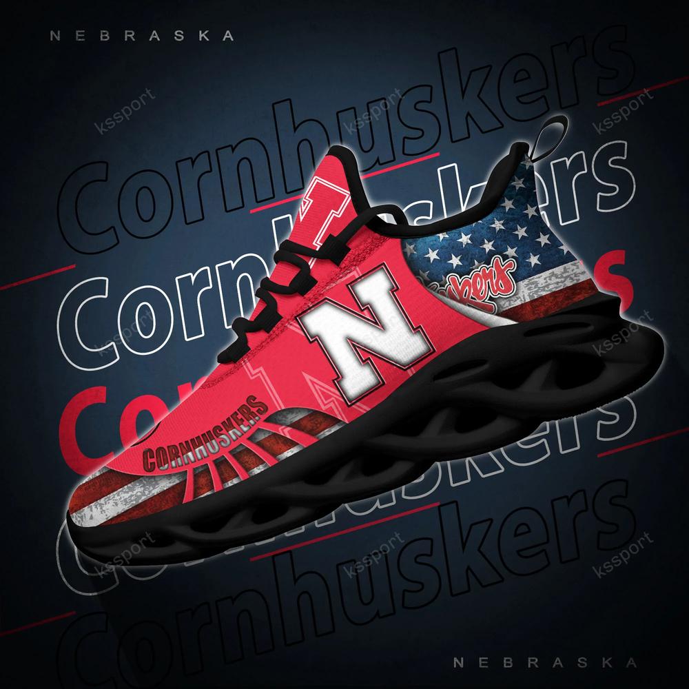 Nebraska Cornhuskers Max Soul Clunky Shoes - Famjoys Nebraska Cornhuskers Max Soul Clunky Shoes - Famjoys