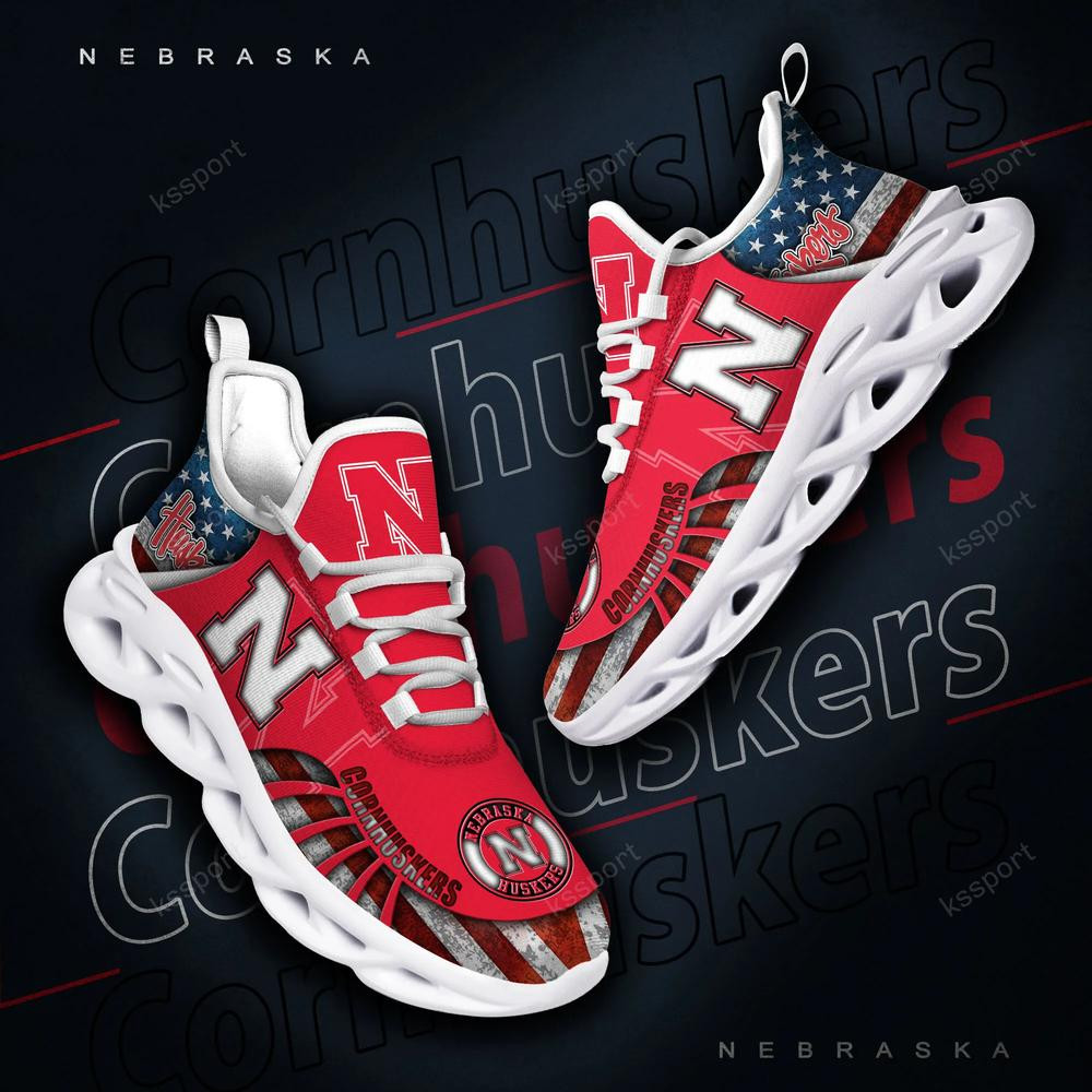 Nebraska Cornhuskers Max Soul Clunky Shoes - Famjoys Nebraska Cornhuskers Max Soul Clunky Shoes - Famjoys