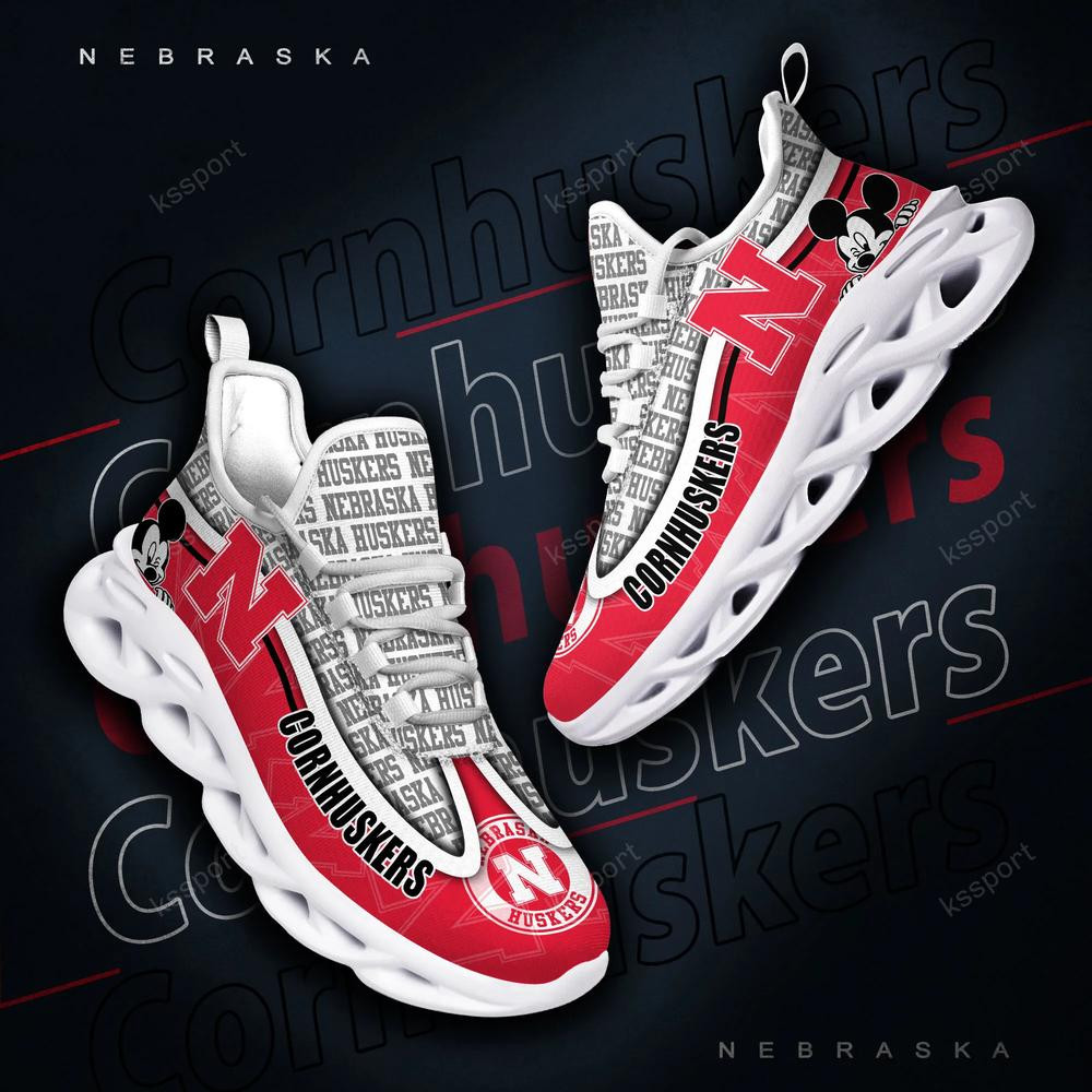 Nebraska Cornhuskers Max Soul Clunky Sneakers - Famjoys Nebraska Cornhuskers Max Soul Clunky Sneakers - Famjoys