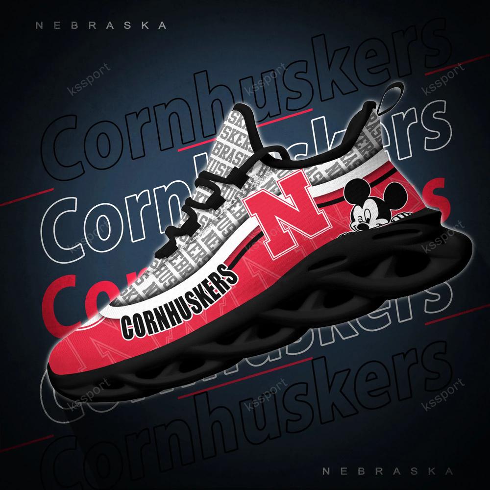 Nebraska Cornhuskers Max Soul Clunky Sneakers - Famjoys Nebraska Cornhuskers Max Soul Clunky Sneakers - Famjoys