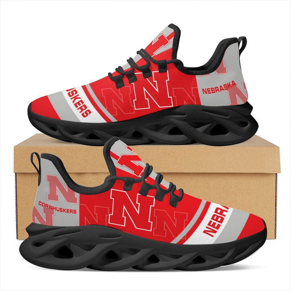Nebraska Cornhuskers Max Soul Sneakers Shoes - Famjoys Nebraska Cornhuskers Max Soul Sneakers Shoes - Famjoys