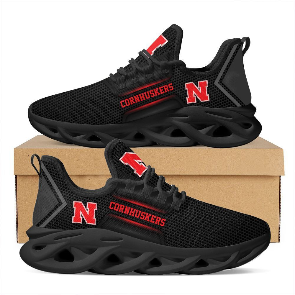 Nebraska Cornhuskers Max Soul Sneakers Shoes - Famjoys Nebraska Cornhuskers Max Soul Sneakers Shoes - Famjoys
