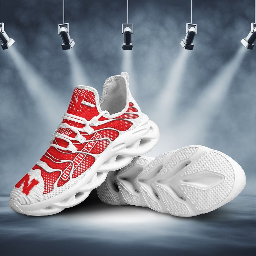 Nebraska Cornhuskers Max Soul Sneakers Shoes - Famjoys Nebraska Cornhuskers Max Soul Sneakers Shoes - Famjoys