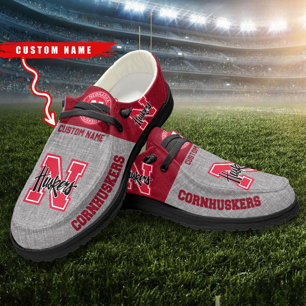 Nebraska Cornhuskers Personalized Hey Dude Shoes - Famjoys Nebraska Cornhuskers Personalized Hey Dude Shoes - Famjoys
