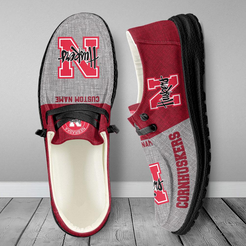 Nebraska Cornhuskers Personalized Hey Dude Shoes - Famjoys Nebraska Cornhuskers Personalized Hey Dude Shoes - Famjoys