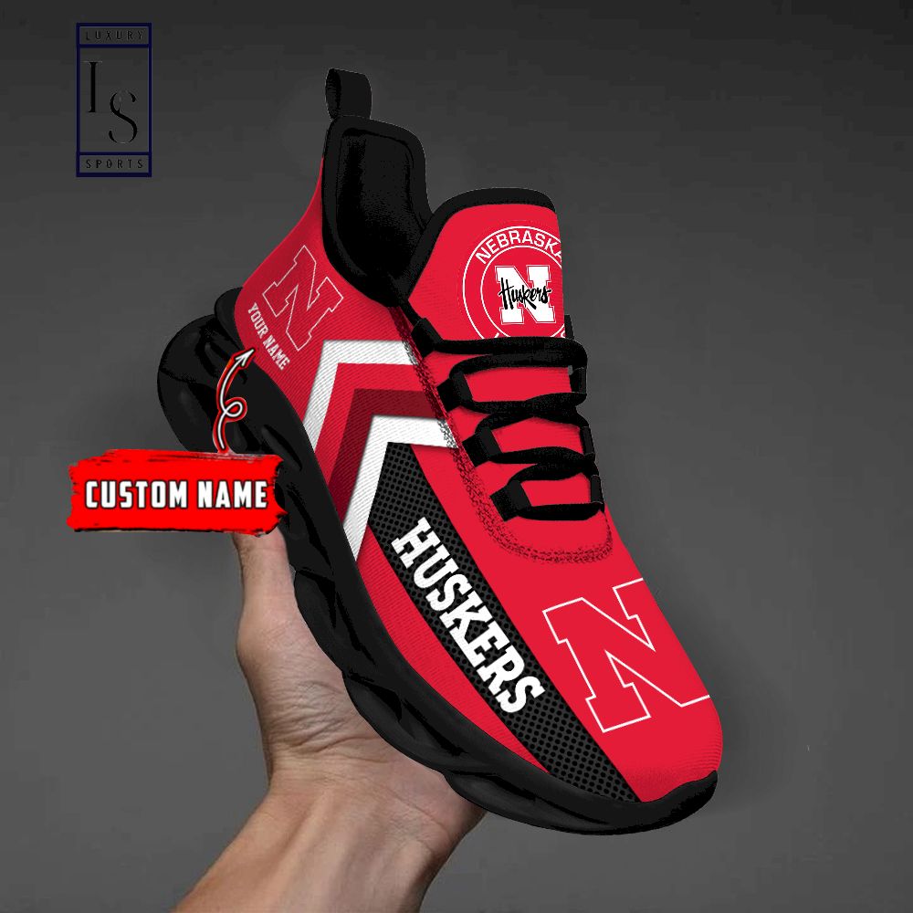 Nebraska Cornhuskers Personalized Max Soul Shoes - Famjoys Nebraska Cornhuskers Personalized Max Soul Shoes - Famjoys