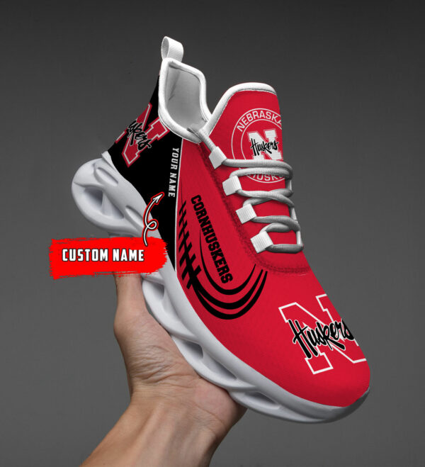 Nebraska Cornhuskers PERSONALIZED MAX SOUL SHOES T1 - Famjoys Nebraska Cornhuskers PERSONALIZED MAX SOUL SHOES T1 - Famjoys