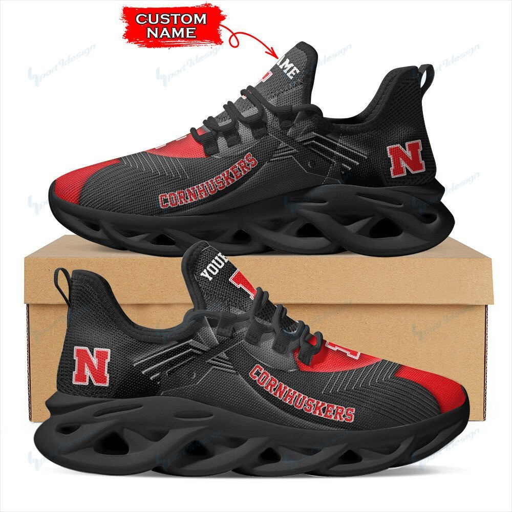 Nebraska Cornhuskers Personalized Max Soul YZ Running Sneakers 283 - Famjoys Nebraska Cornhuskers Personalized Max Soul YZ Running Sneakers 283 - Famjoys