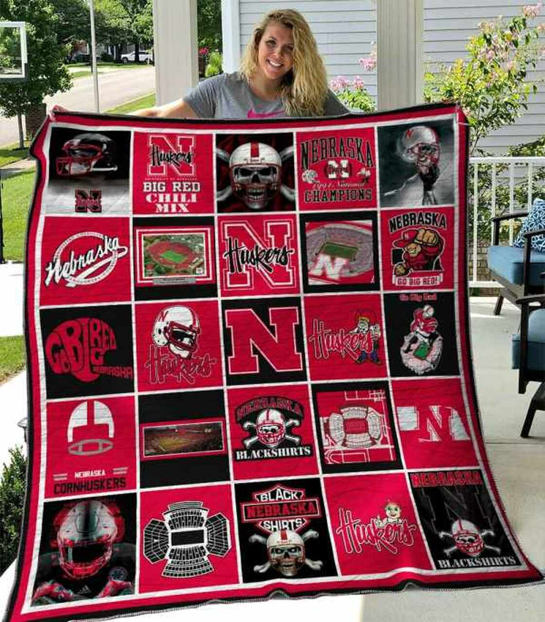 Nebraska Cornhuskers Quilt Blanket #489 - Famjoys Nebraska Cornhuskers Quilt Blanket #489 - Famjoys