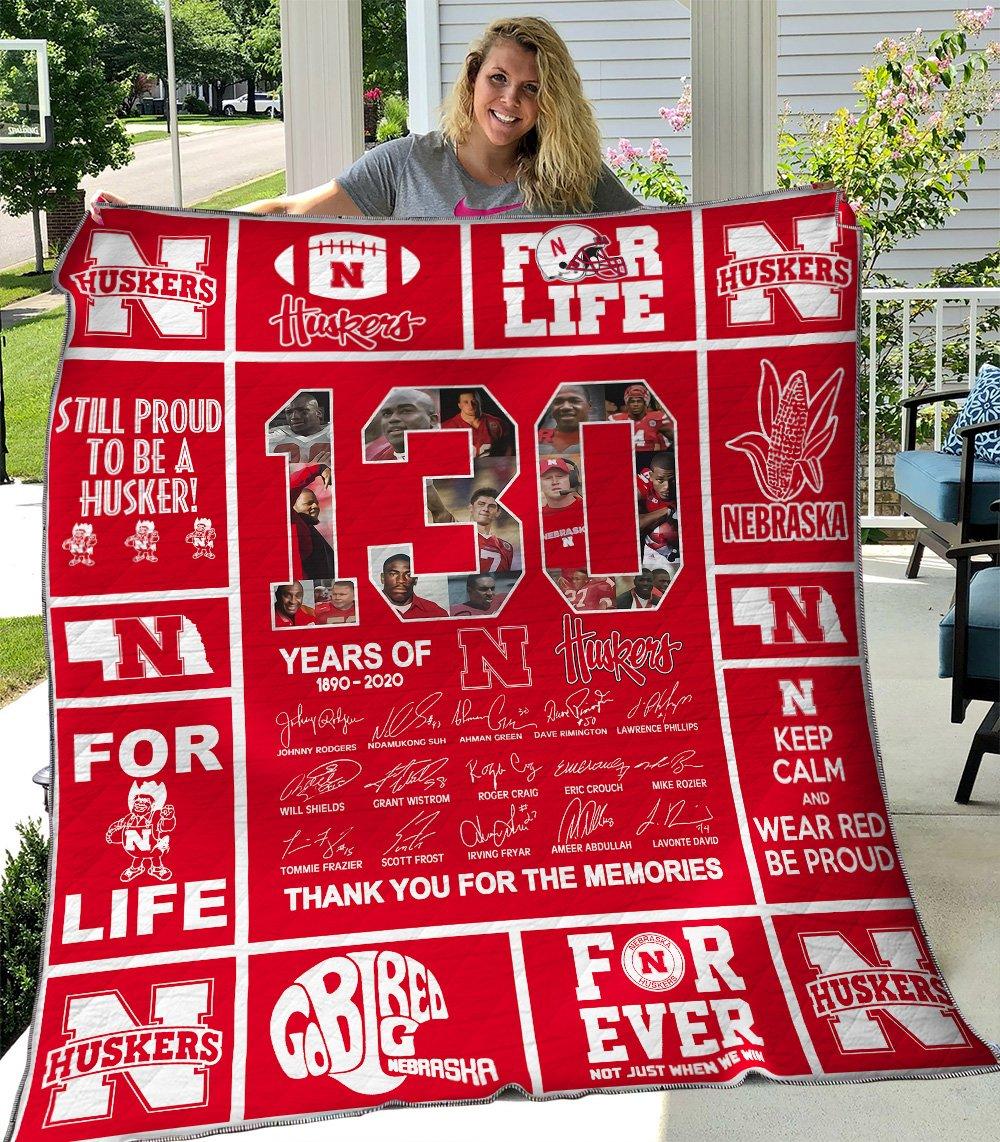 Nebraska Cornhuskers Quilt Blanket - Famjoys Nebraska Cornhuskers Quilt Blanket - Famjoys