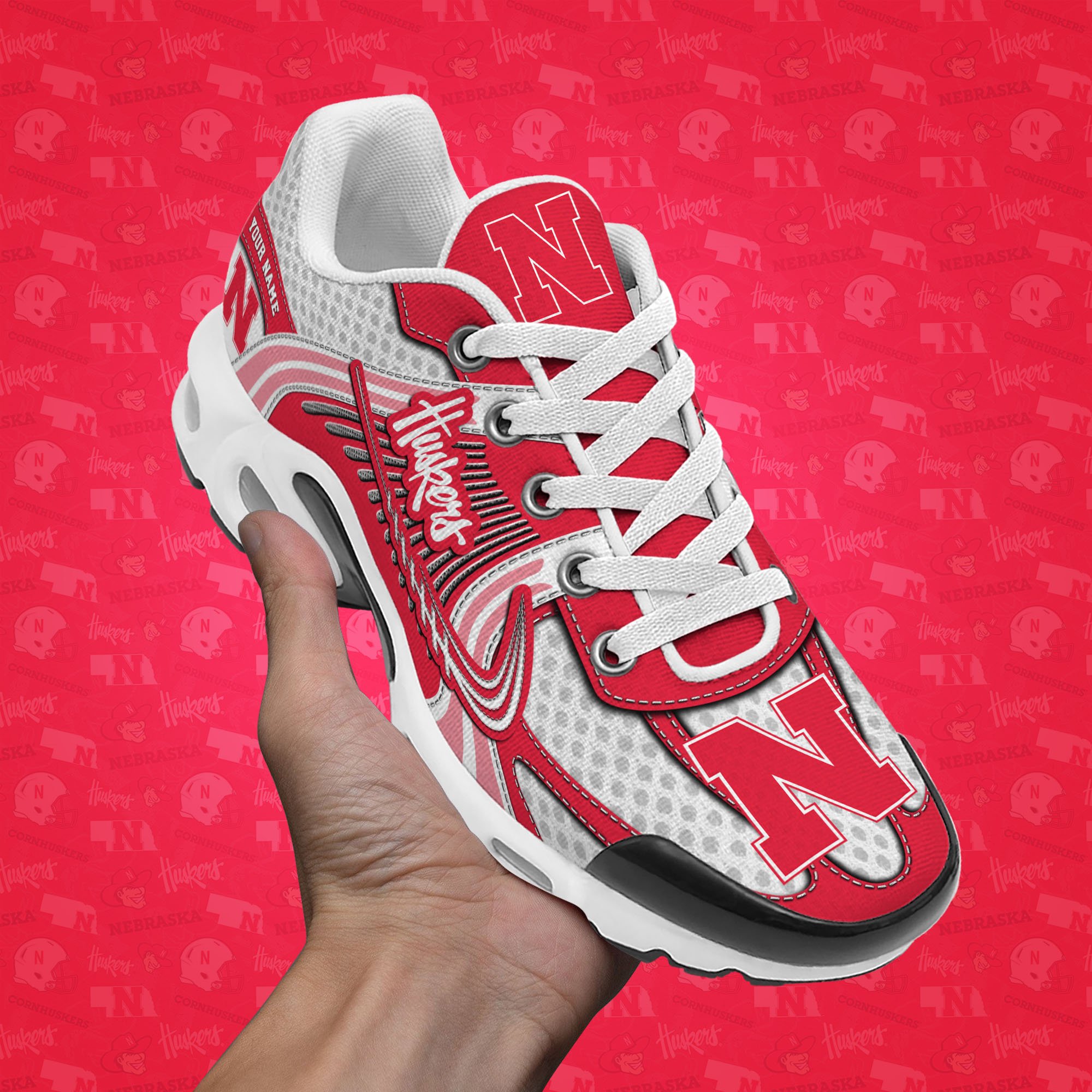 Nebraska Cornhuskers TN Shoes Custom Your Name, Sport Shoes, Gifts For Fans, Sport Gifts For Him ETRG-62360 - Famjoys Nebraska Cornhuskers TN Shoes Custom Your Name, Sport Shoes, Gifts For Fans, Sport Gifts For Him ETRG-62360 - Famjoys