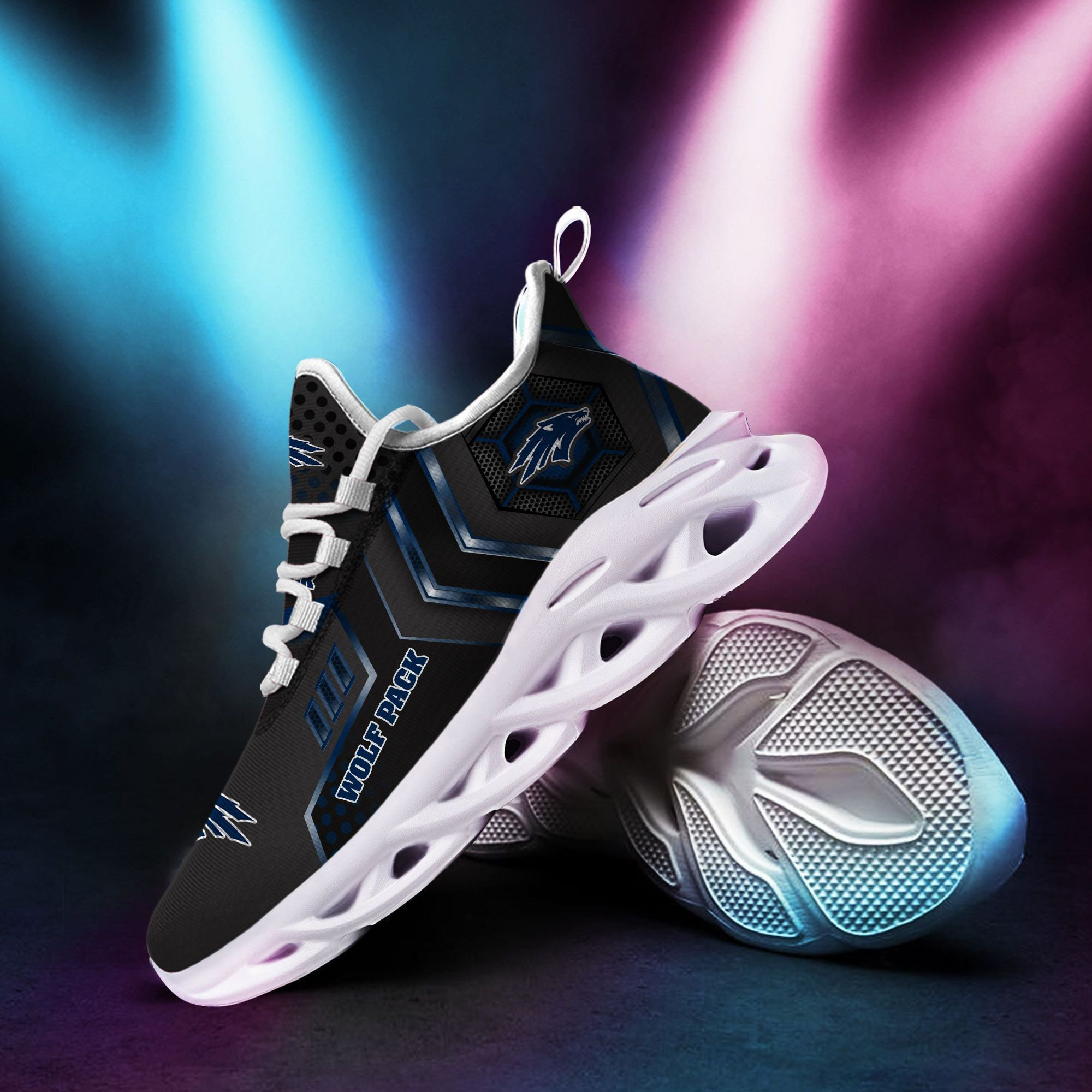 Nevada Wolf Pack Max Soul Sneakers Shoes - Famjoys Nevada Wolf Pack Max Soul Sneakers Shoes - Famjoys
