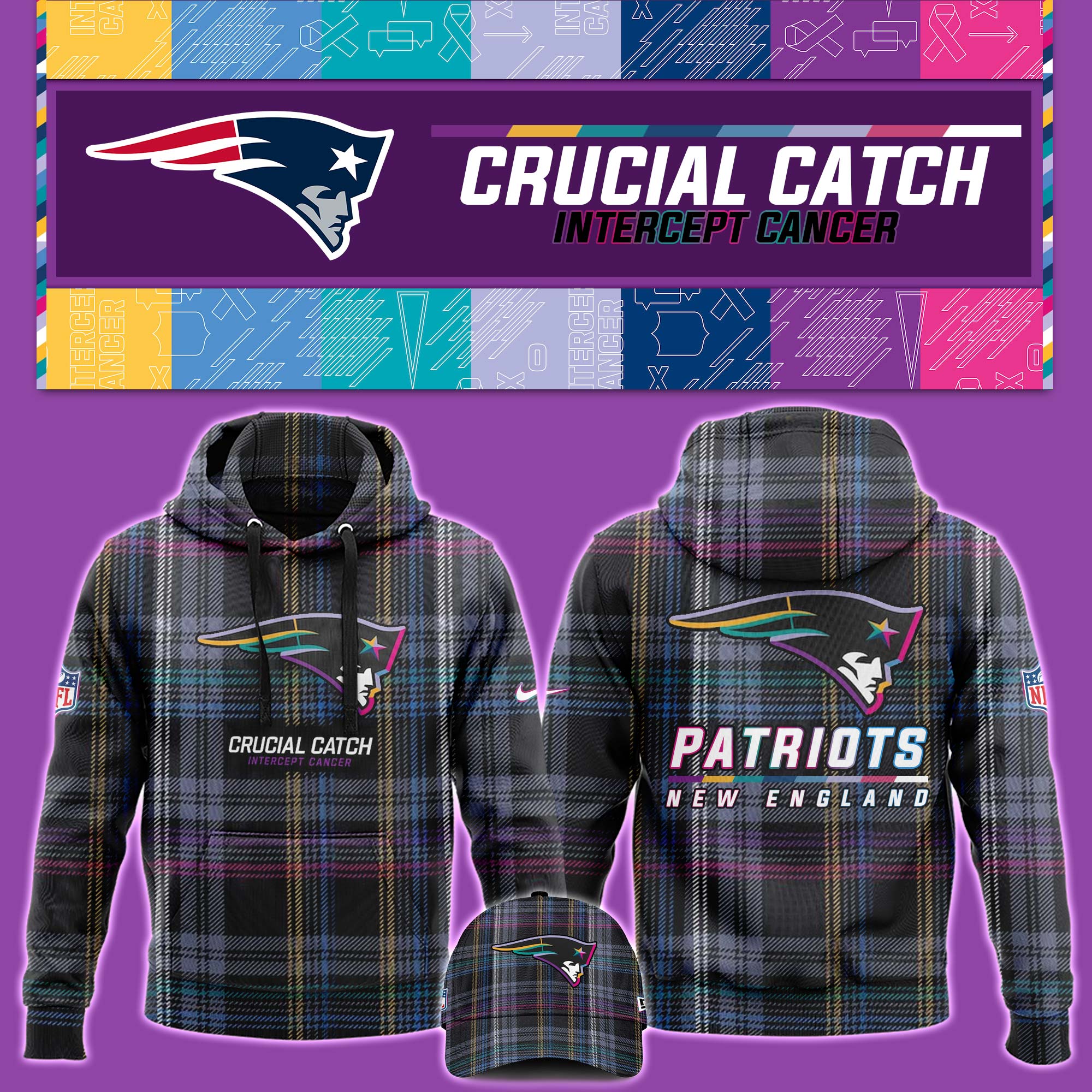 New England Patriot Crucial Catch Hoodie