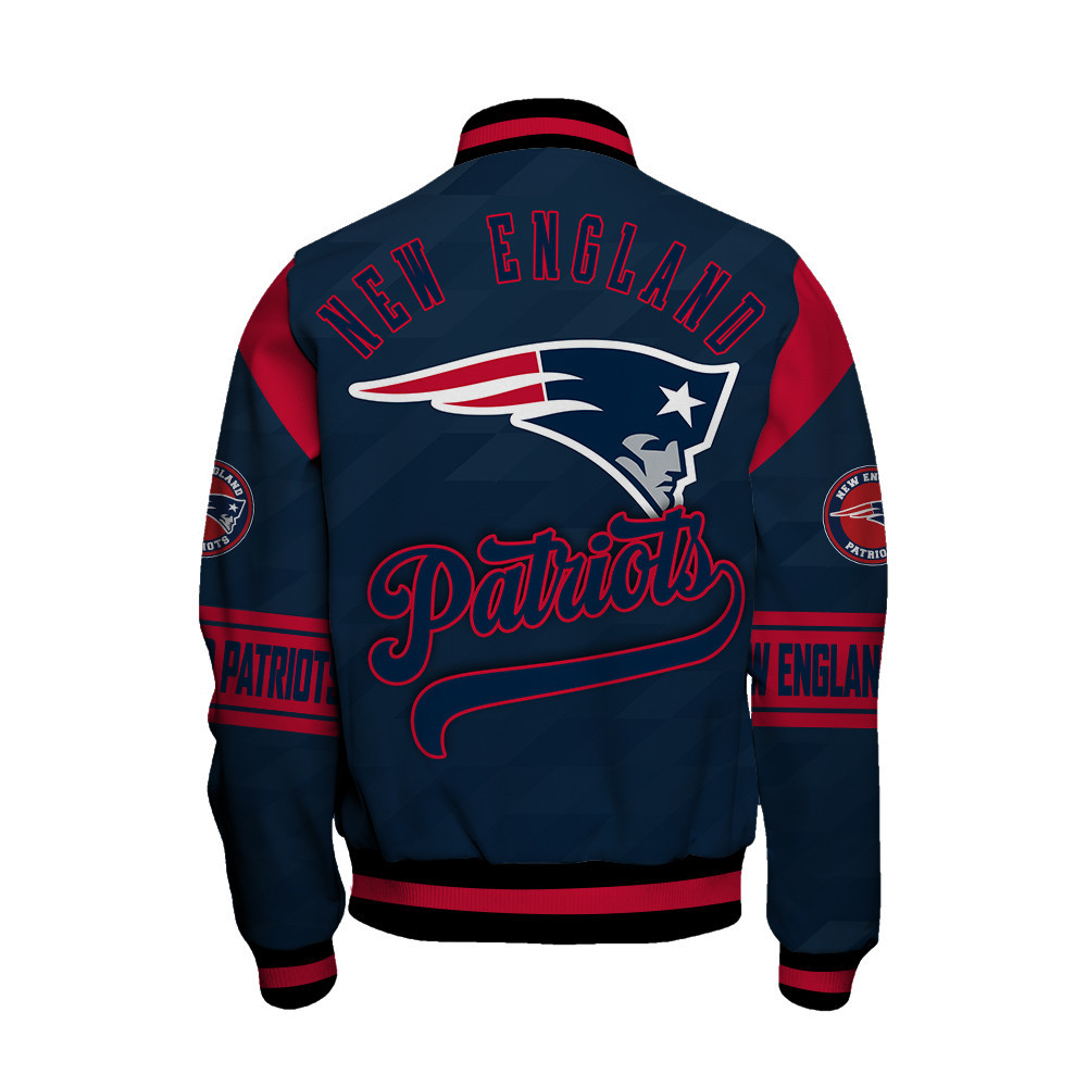 New England Patriots American Football League Pattern Varsity Jacket SH1 V2 - Famjoys New England Patriots American Football League Pattern Varsity Jacket SH1 V2 - Famjoys