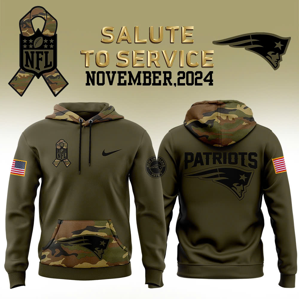 New England Patriots Camo Salute to Service Club Fleece Pullover Hoodie V3 - Famjoys New England Patriots Camo Salute to Service Club Fleece Pullover Hoodie V3 - Famjoys