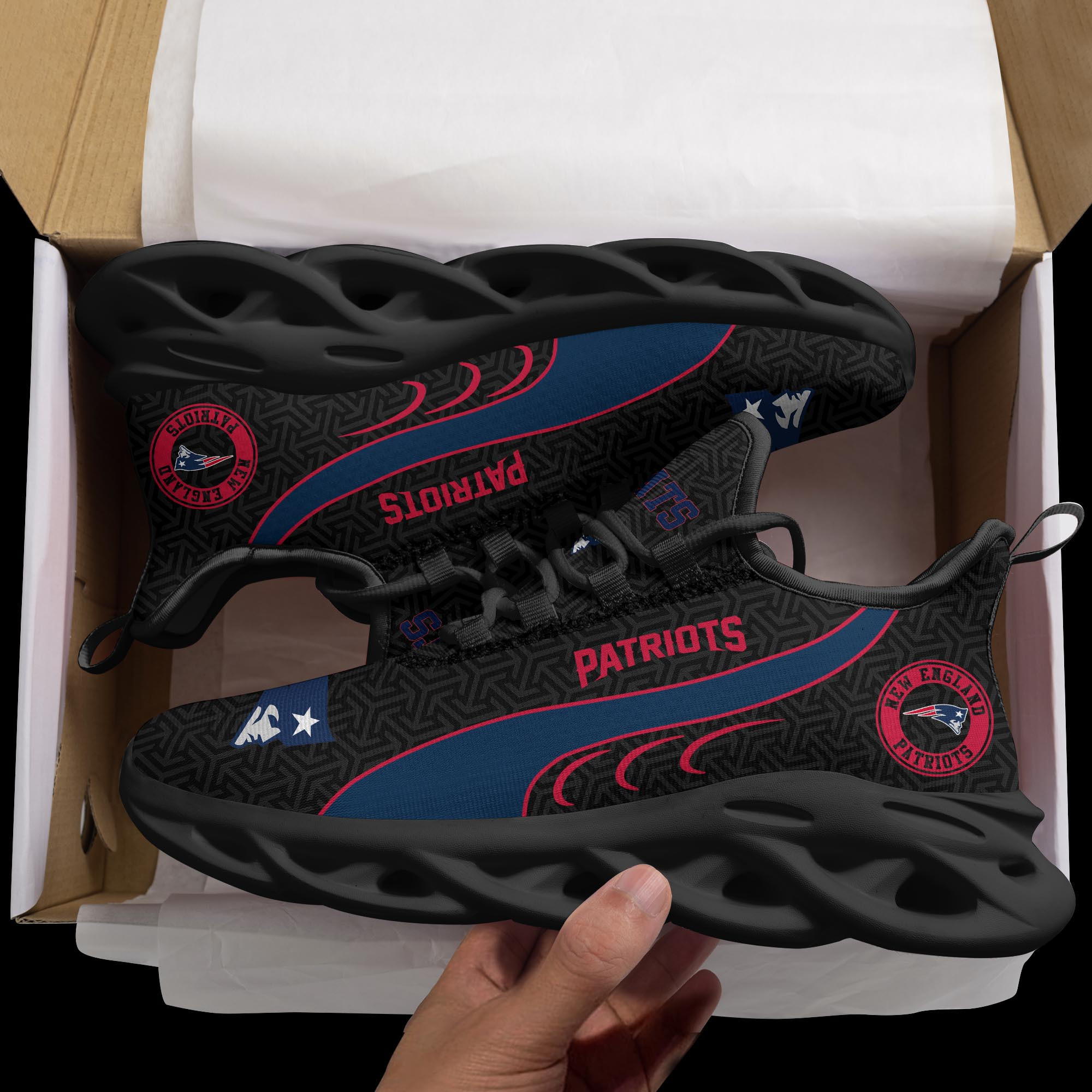 New England Patriots Clunky Shoes T-42107 - Famjoys New England Patriots Clunky Shoes T-42107 - Famjoys