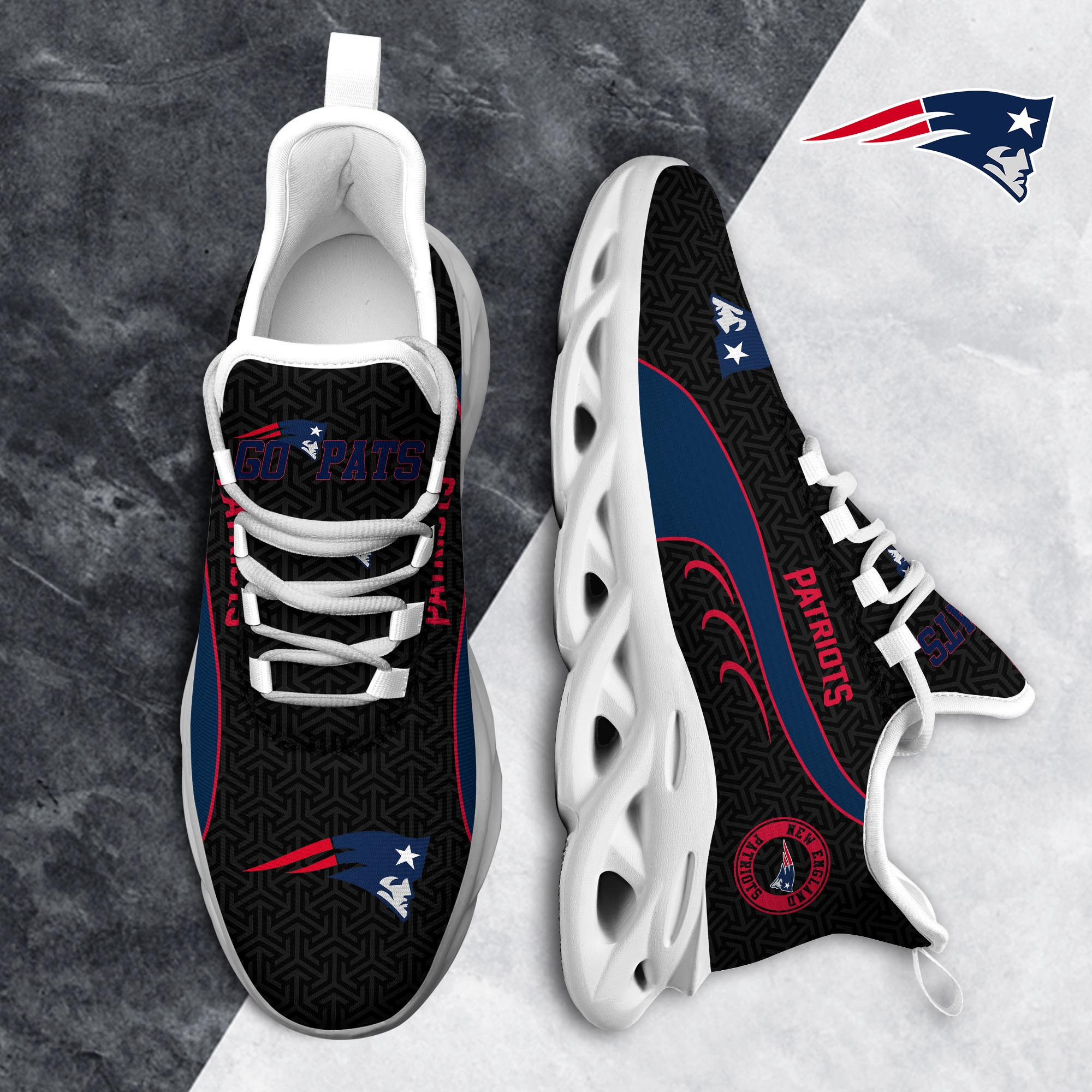 New England Patriots Clunky Shoes T-42107 - Famjoys New England Patriots Clunky Shoes T-42107 - Famjoys