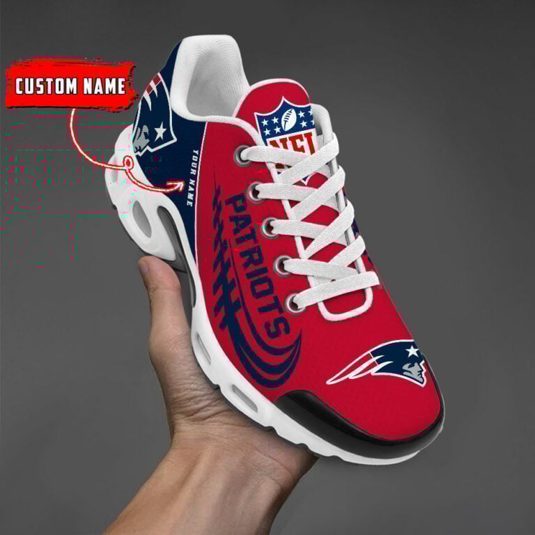 New England Patriots Custom Name-TN Shoes And Baseball Jersey Shirt Perfect Gift-DS001 - Famjoys New England Patriots Custom Name-TN Shoes And Baseball Jersey Shirt Perfect Gift-DS001 - Famjoys