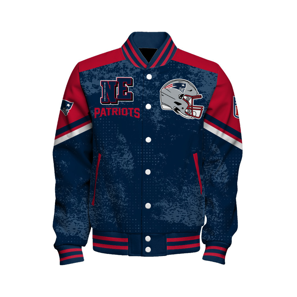 New England Patriots - Immortal Style Unisex Varsity Jacket - Famjoys New England Patriots - Immortal Style Unisex Varsity Jacket - Famjoys