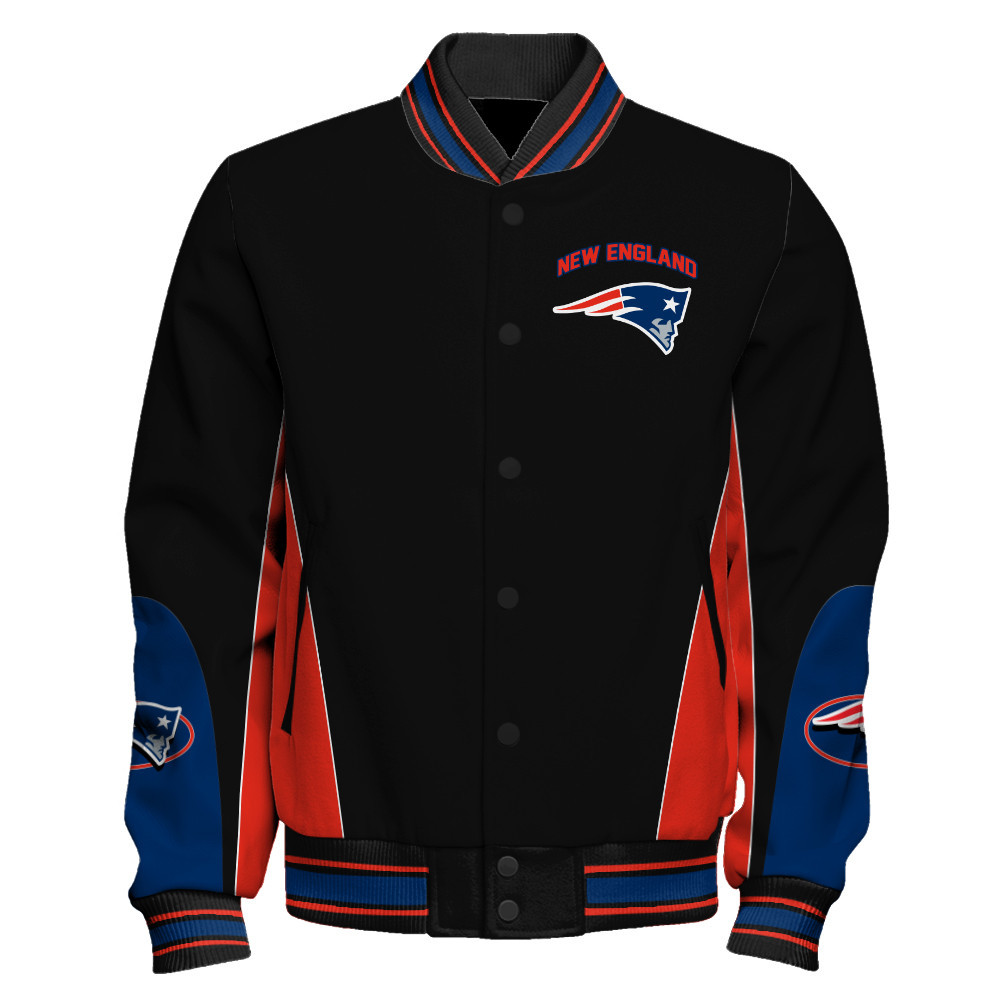 New England Patriots - In Sync With The Home Team Unisex Varsity Jacket - Famjoys New England Patriots - In Sync With The Home Team Unisex Varsity Jacket - Famjoys