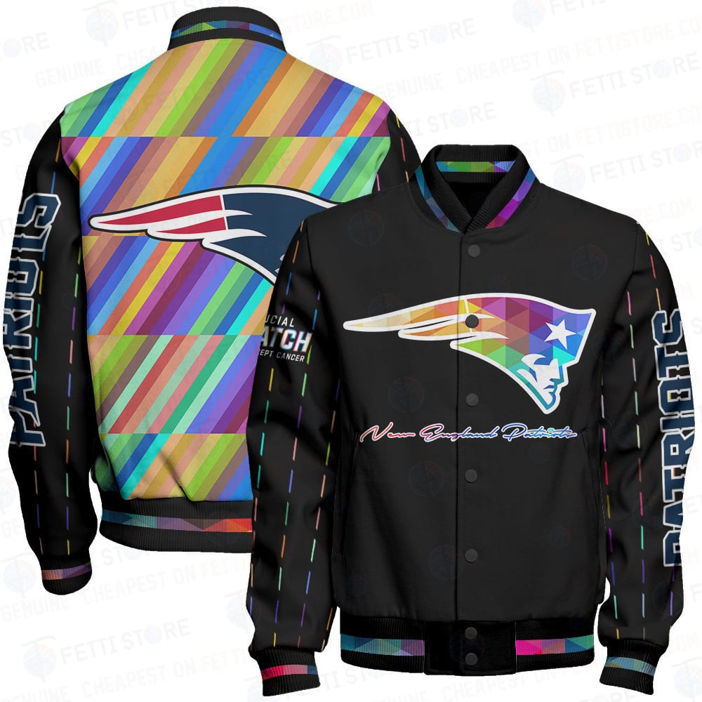 New England Patriots - National Football League AOP Varsity Jacket V2 - Famjoys New England Patriots - National Football League AOP Varsity Jacket V2 - Famjoys