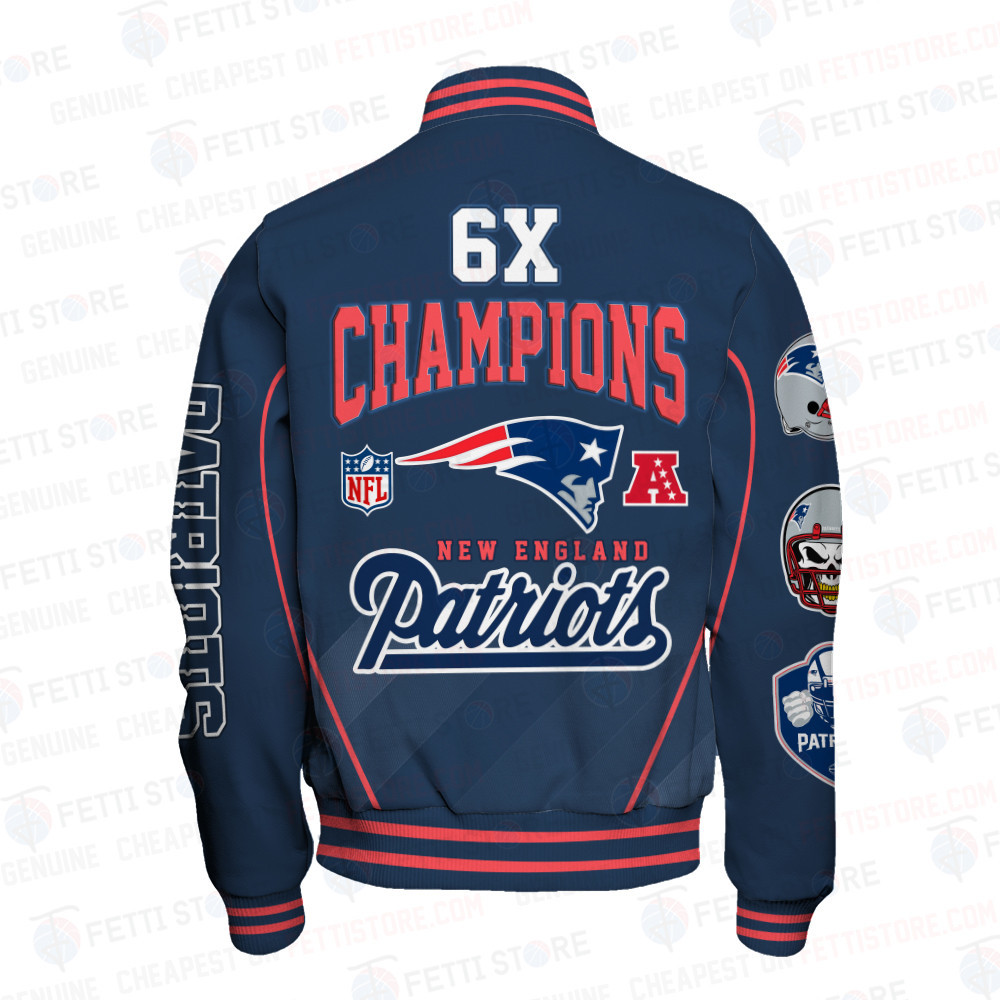 New England Patriots National Football League Champions Varsity Jacket - Famjoys New England Patriots National Football League Champions Varsity Jacket - Famjoys