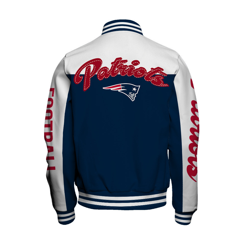 New England Patriots National Football League Face Any Weather Unisex Varsity Jacket - Famjoys New England Patriots National Football League Face Any Weather Unisex Varsity Jacket - Famjoys