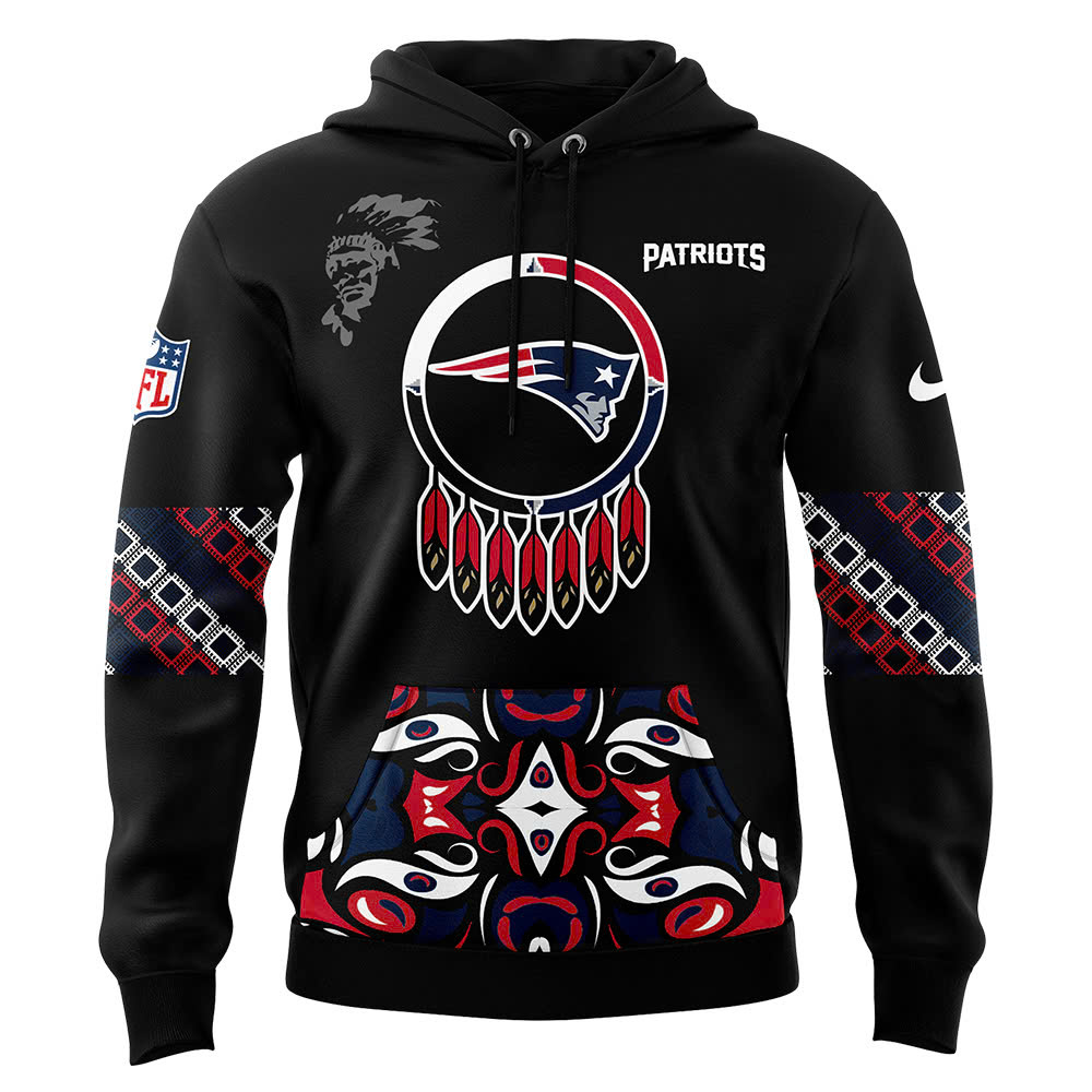 New England Patriots Native American Heritage Month Premium Pullover Hoodie - Famjoys New England Patriots Native American Heritage Month Premium Pullover Hoodie - Famjoys