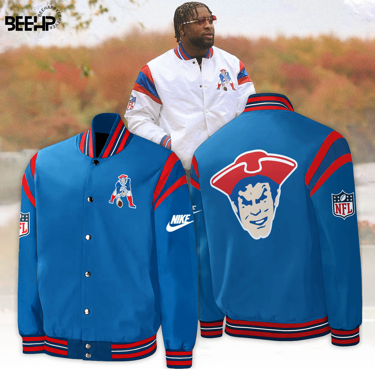 New England Patriots New Bomber Jacket - Famjoys New England Patriots New Bomber Jacket - Famjoys