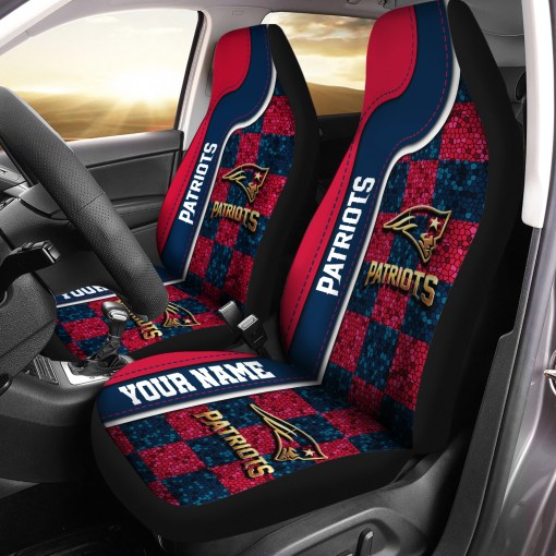 New England Patriots Personalized Car Seat Covers BGCSC655 - Famjoys New England Patriots Personalized Car Seat Covers BGCSC655 - Famjoys