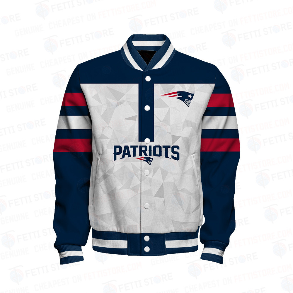 New England Patriots Starter Thursday Night Gridiron Raglan Unisex Varsity Jacket V6 - Famjoys New England Patriots Starter Thursday Night Gridiron Raglan Unisex Varsity Jacket V6 - Famjoys