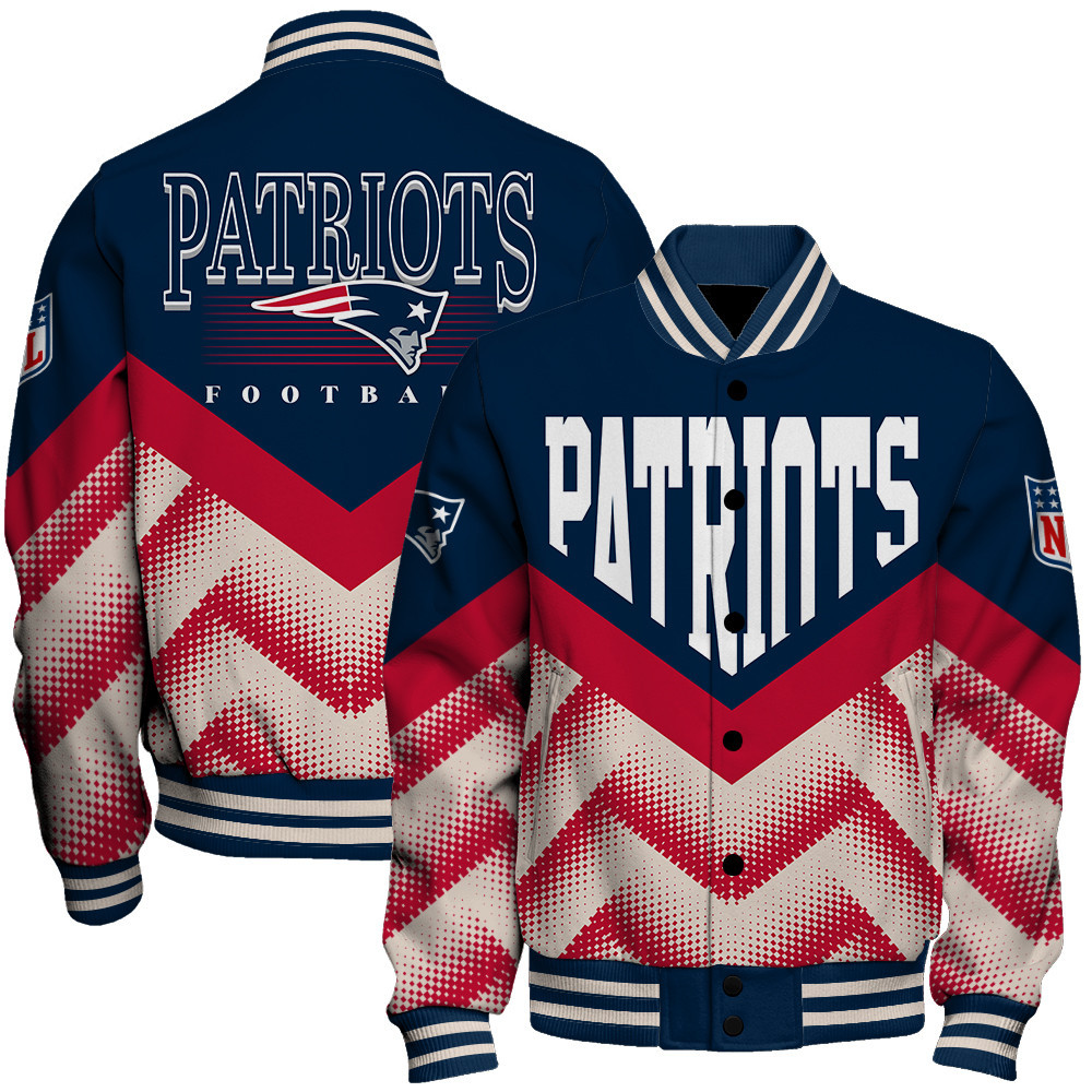 New England Patriots - We Are One Unisex Varsity Jacket - Famjoys New England Patriots - We Are One Unisex Varsity Jacket - Famjoys