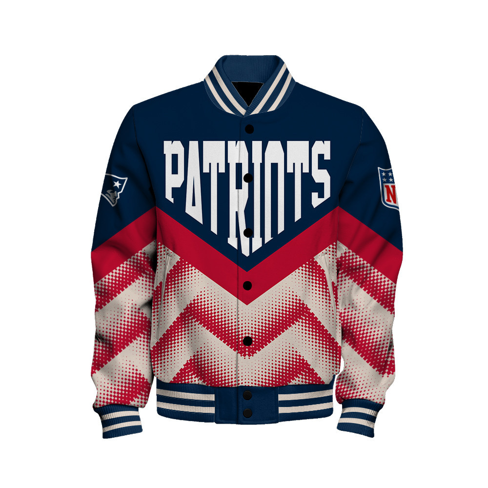 New England Patriots - We Are One Unisex Varsity Jacket - Famjoys New England Patriots - We Are One Unisex Varsity Jacket - Famjoys