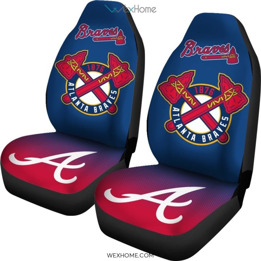New Fashion Fantastic Atlanta Braves Car Seat Covers - Famjoys New Fashion Fantastic Atlanta Braves Car Seat Covers - Famjoys