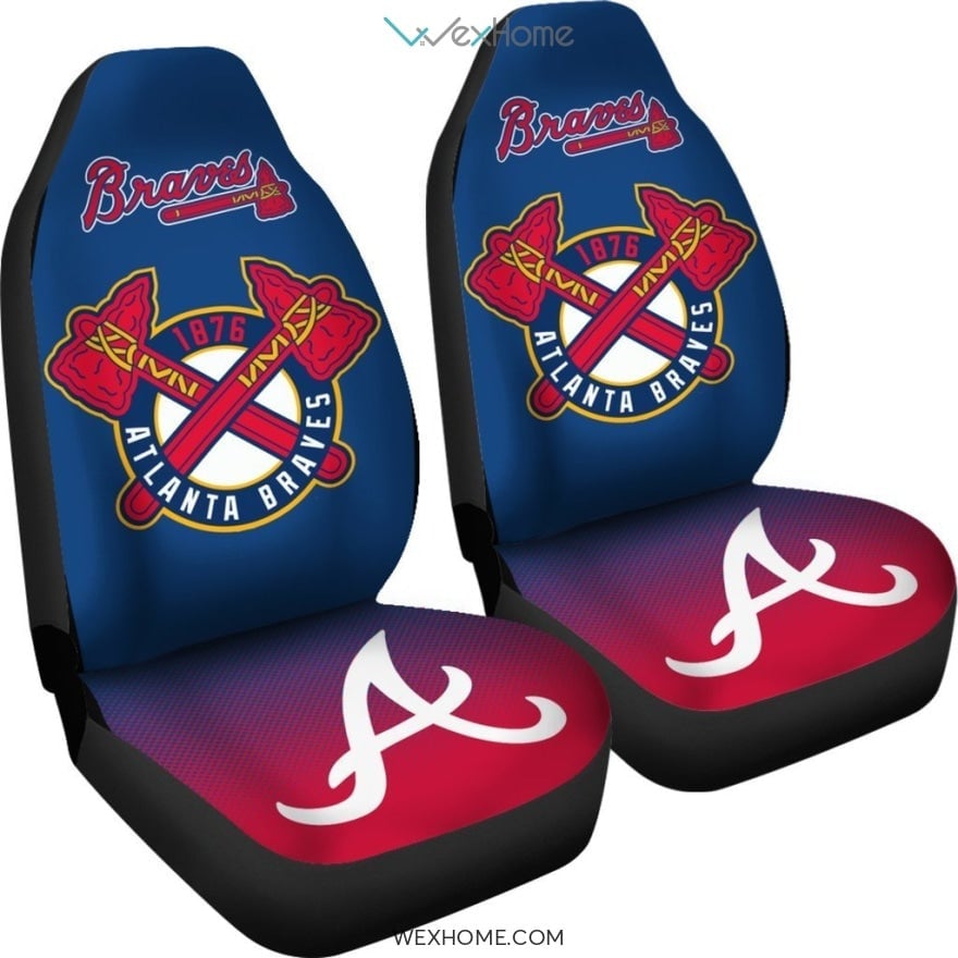 New Fashion Fantastic Atlanta Braves Car Seat Covers - Famjoys New Fashion Fantastic Atlanta Braves Car Seat Covers - Famjoys