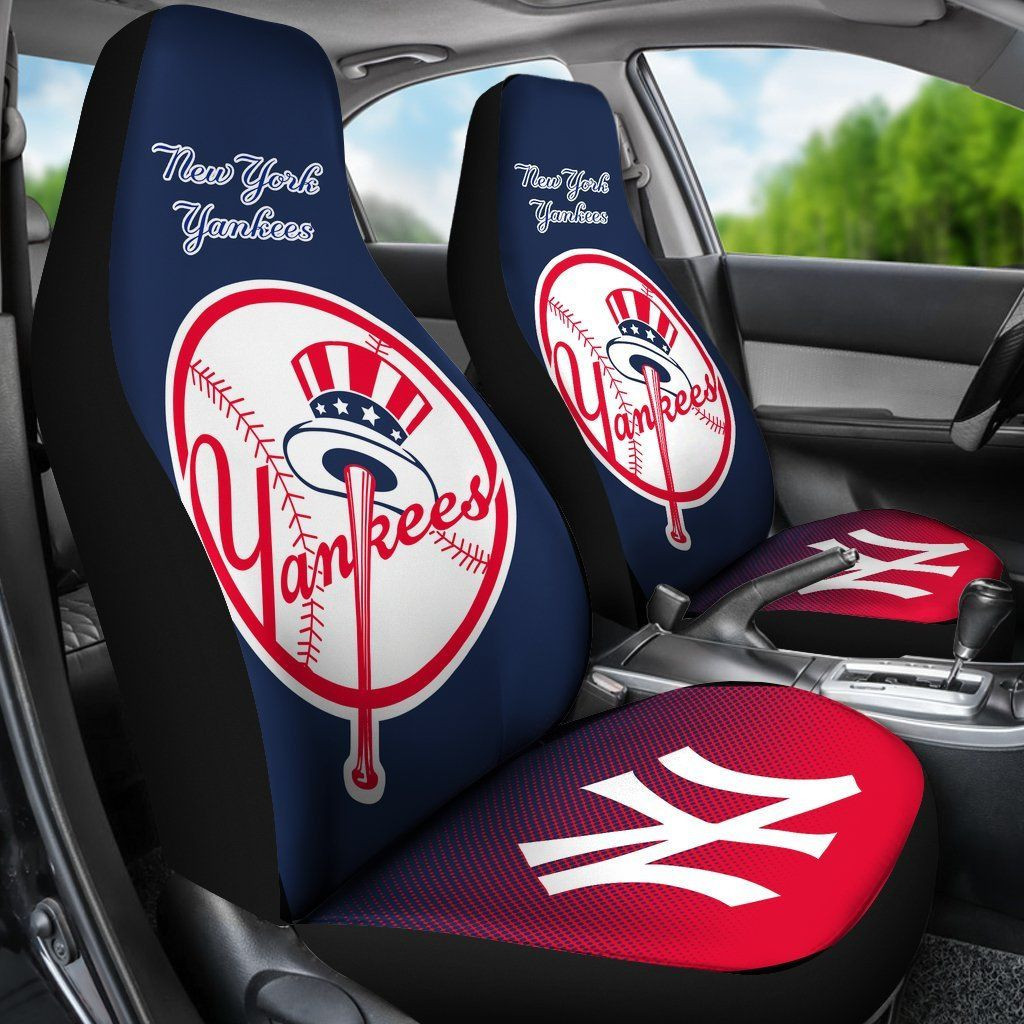 New Fashion Fantastic New York Yankees Car Seat Covers - Famjoys New Fashion Fantastic New York Yankees Car Seat Covers - Famjoys