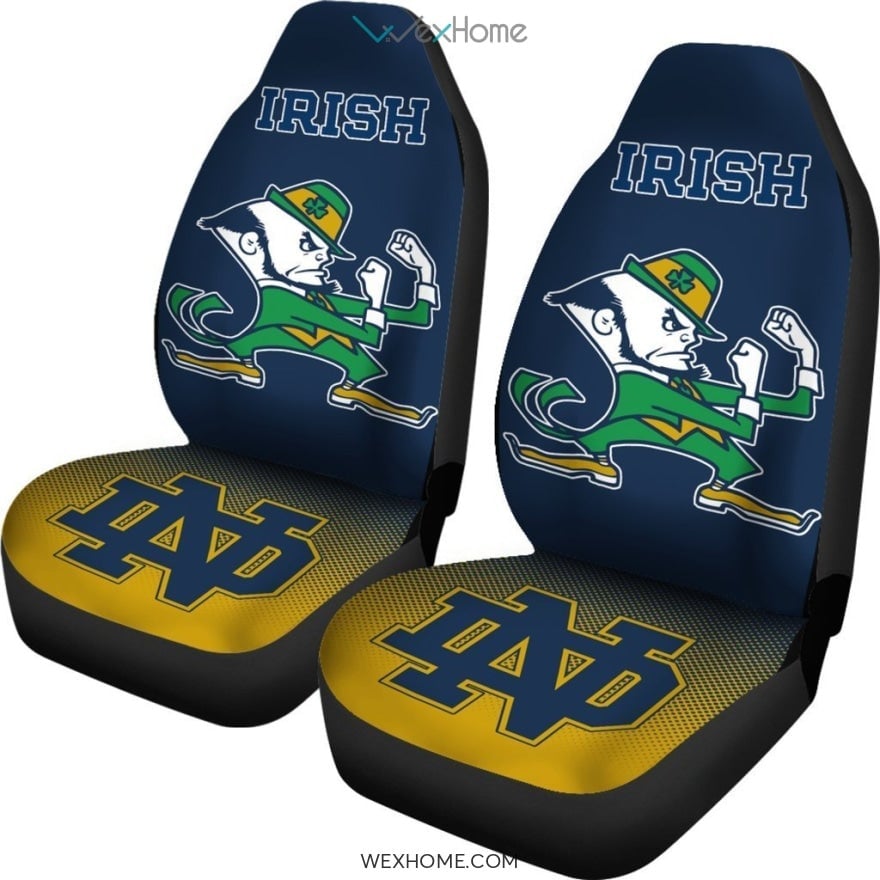 New Fashion Fantastic Notre Dame Fighting Irish Car Seat Covers - Famjoys New Fashion Fantastic Notre Dame Fighting Irish Car Seat Covers - Famjoys